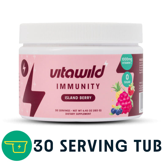 VitaWild Immunity 30 Serving Tub | Island Berry