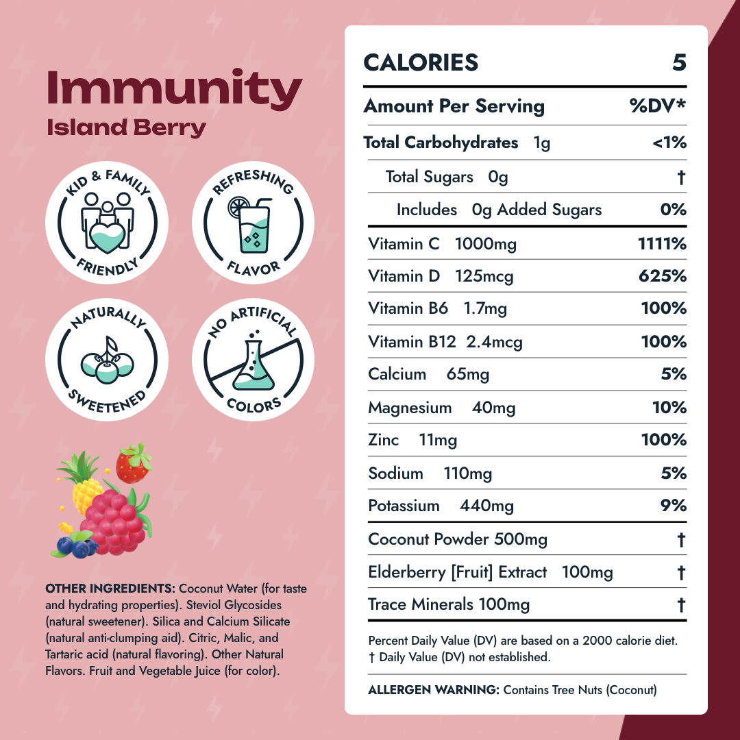 VitaWild Immunity 30 Serving Tub | Island Berry