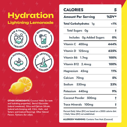 VitaWild Hydration 30 Serving Tub | Lightning Lemonade